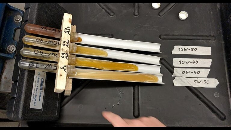Viskosit&auml;tsklassen von Motor&ouml;len im Vergleich