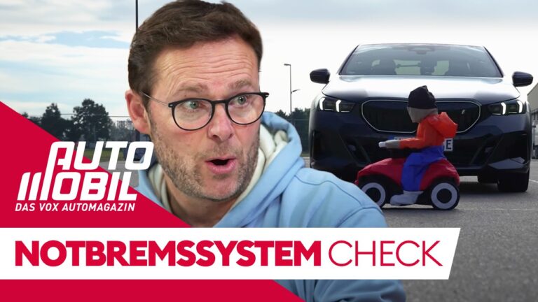 Notbremsassistenten im Vergleich f&uuml;r diverse Fahrzeugmodelle