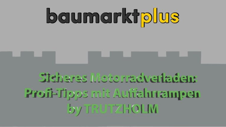 Zubeh&ouml;r f&uuml;r sichere Auffahrrampen-Nutzung