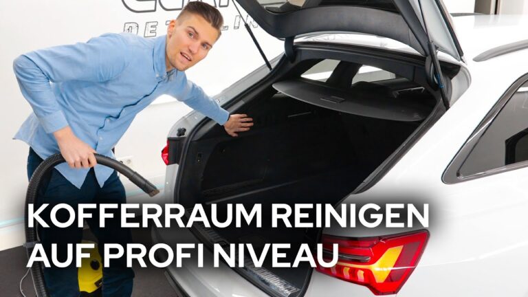 Effektive Anleitungen zur Reinigung von Kofferraummatten